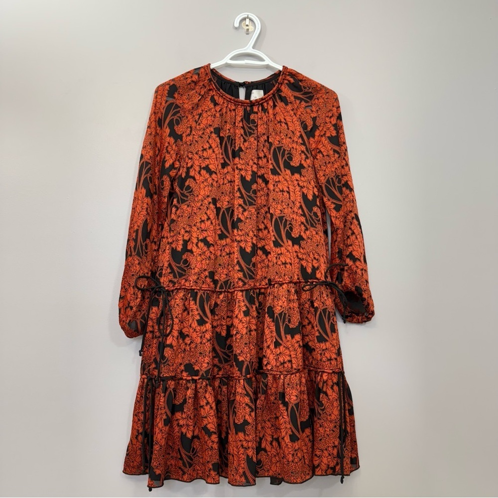 Aritzia  Le Fou Wilfred Tiered Long Sleeve Sundress size XXS - Picture 5 of 14